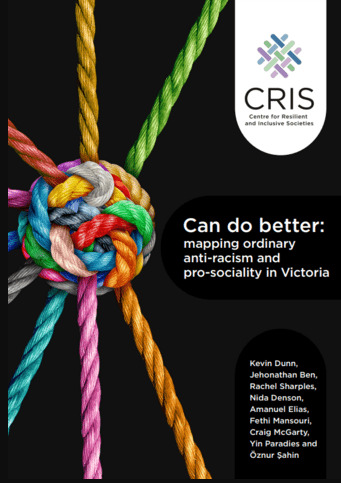Can do better: Mapping ordinary anti-racism and pro-sociality in Victoria