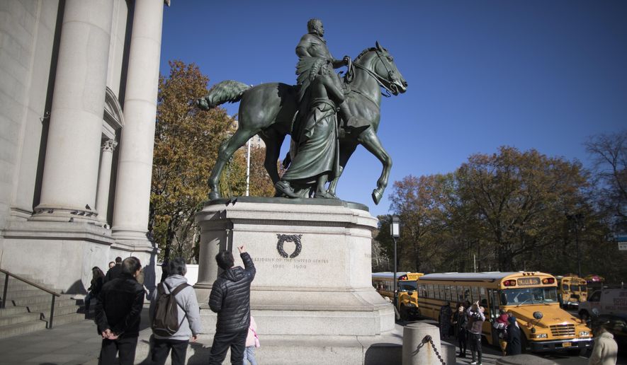 You are currently viewing Trump opposed to removing Theodore Roosevelt’s statue outside Museum of Natural History