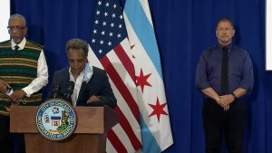 Read more about the article Chicago mayor: ‘No excuse’ for officers lounging in office during looting