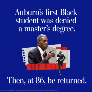 Read more about the article Auburn’s first Black student was denied a master’s degree