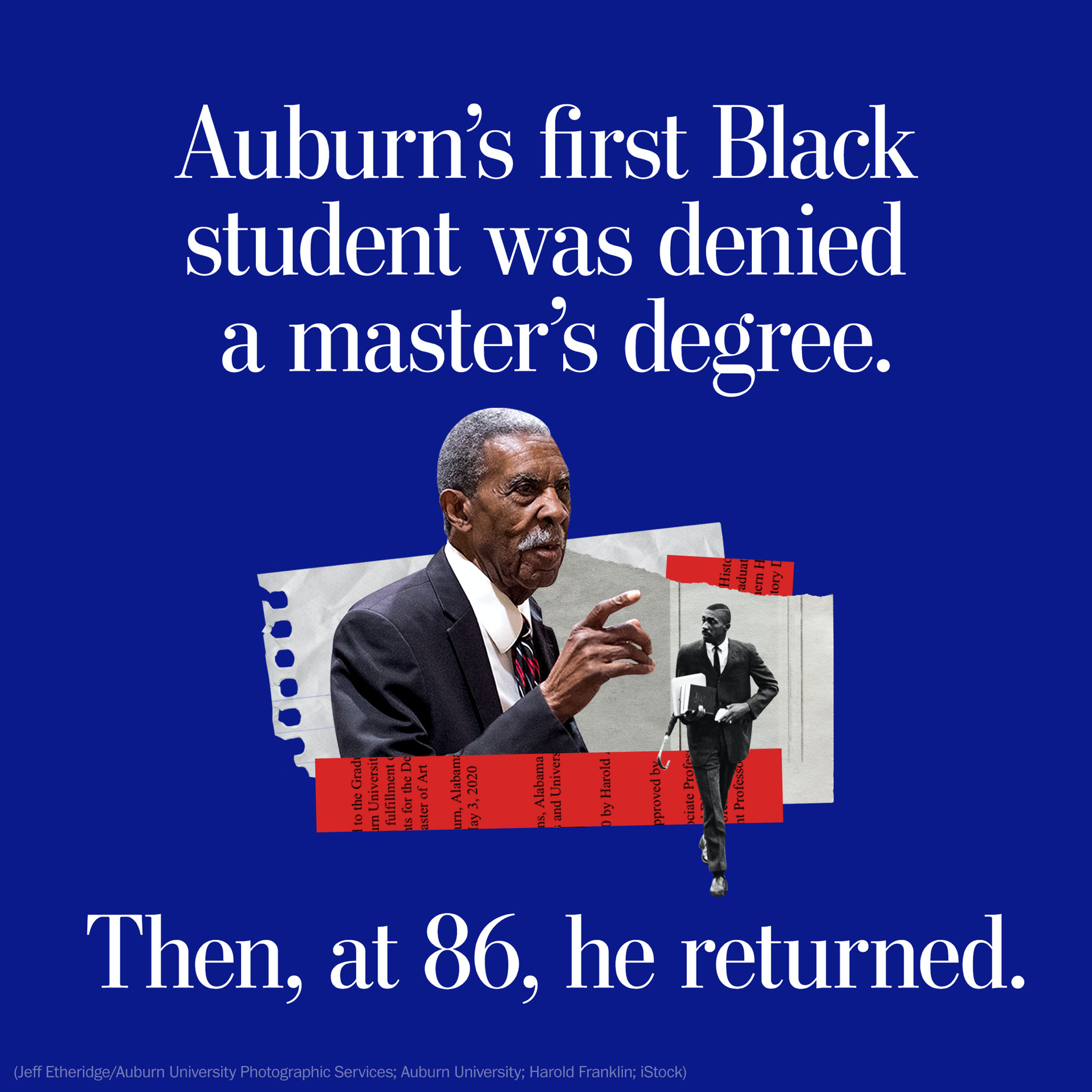 You are currently viewing Auburn’s first Black student was denied a master’s degree