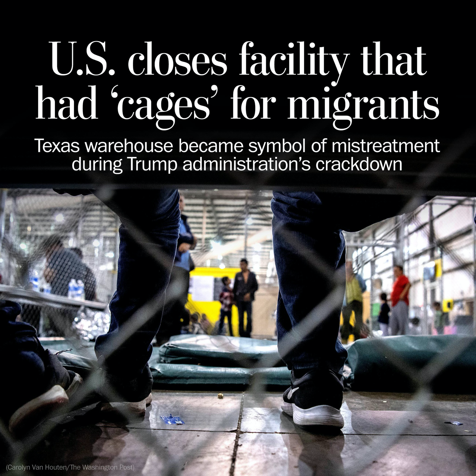 You are currently viewing U.S. closes facility that had ‘cages’ for migrants