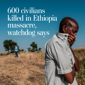 Read more about the article 600 civilians killed in Ethiopia massacre, watchdog says