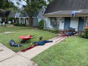 Read more about the article Police Called to Dallas Home After Man’s Bloody Halloween Display Frightens Neighbors