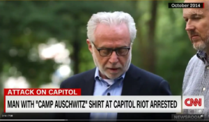 Read more about the article CNN’s Wolf Blitzer Describes Painful Associations of Seeing ‘Camp Auschwitz’ T-shirt