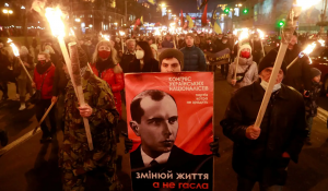 Read more about the article In Ukraine, Hundreds March With Torches in Annual Tribute to Nazi Collaborator