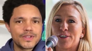 Read more about the article Trevor Noah Reveals Why The Right Loves ‘Osama Bin Karen’ Marjorie Taylor Greene