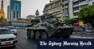 Read more about the article Myanmar: tanks roll into cities as internet shut down