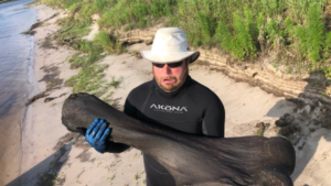 Read more about the article Florida scuba divers discover 50-pound Ice Age mammoth bone in river