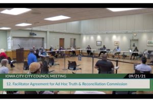 Read more about the article Iowa City City Council votes down Truth and Reconciliation Commission facilitator proposal