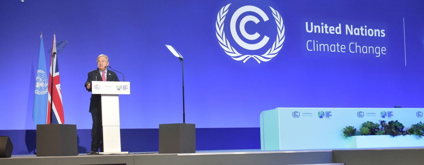 You are currently viewing COP26: Enough of ‘treating nature like a toilet’ – Guterres brings stark call for climate action to Glasgow