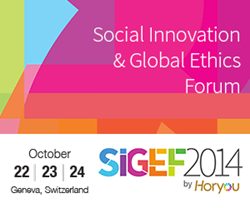 Read more about the article The Social Innovation and Global Ethics Forum – SIGEF – is an annual International event organized by Horyou, the Social Network for Social Good.