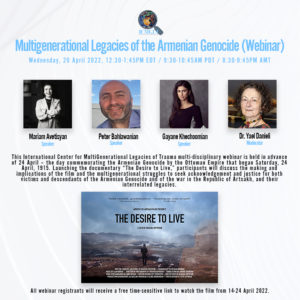 Read more about the article Multigenerational Legacies of the Armenian Genocide (Webinar)