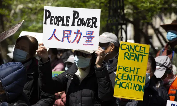 You are currently viewing ‘We can’t even buy food’: New Yorkers protest proposed rent increases￼