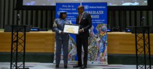 Read more about the article Top woman prison officer with UN Mission in CAR, wins first ever Trailblazer Award￼￼￼￼