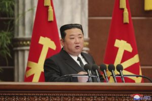 Read more about the article North Korean leader reaffirms arms buildup in party meeting￼