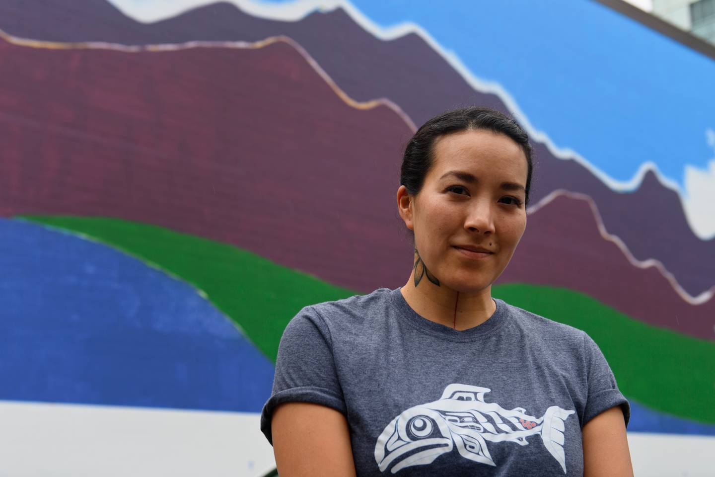 You are currently viewing New downtown Anchorage mural puts Alaska’s Indigenous cultures front and center