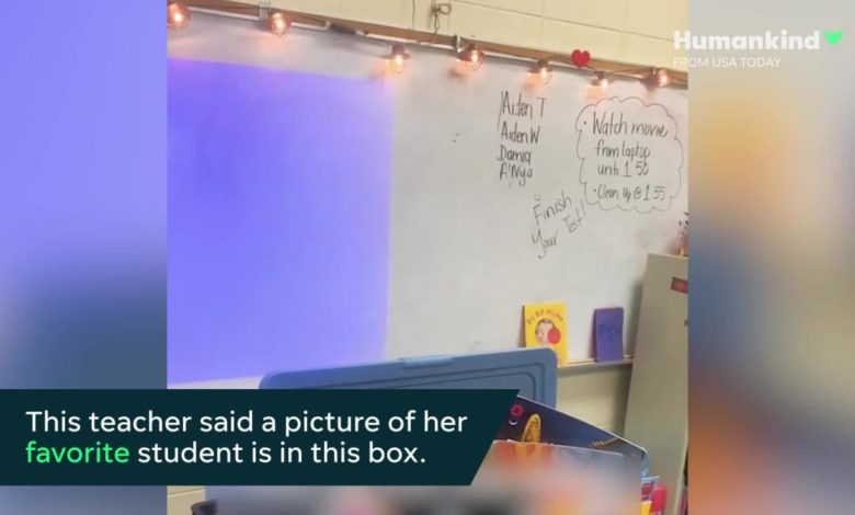 You are currently viewing Teacher uses a box to make her students feel extra special