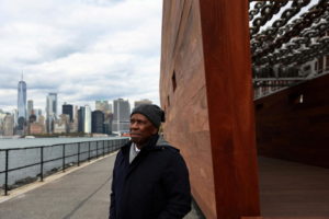 Read more about the article Creaking chains a reminder of slavery in New York art exhibit