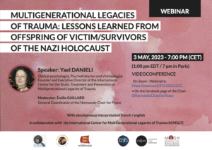 Read more about the article MULTIGENERATIONAL LEGACIES OF TRAUMA: LESSONS LEARNED FROM OFFSPRING OF VICTIM/SURVIVORS OF THE NAZI HOLOCAUST