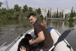 Read more about the article ‘All life should be valued’: Volunteers rush to save animals after Ukraine dam collapse