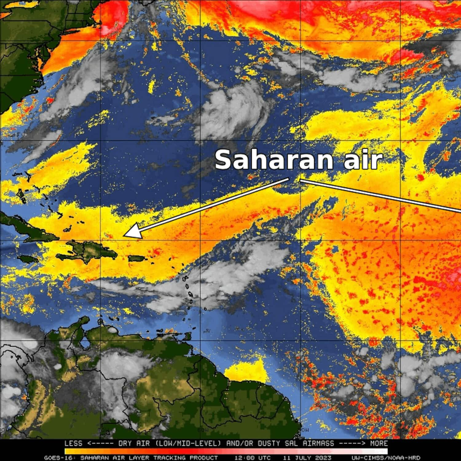 You are currently viewing First major Saharan dust event reaches Florida. What it means.