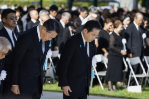 Read more about the article Japan, on Hiroshima bombing anniversary, decries Russia’s ‘nuclear threat’