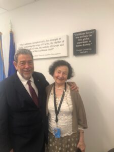 Read more about the article ICMGLT Founder and Executive Director Dr. Yael Danieli Meeting Mr. Ralph Gonzales, Prime Minister of Saint Vincent and the Grenadines