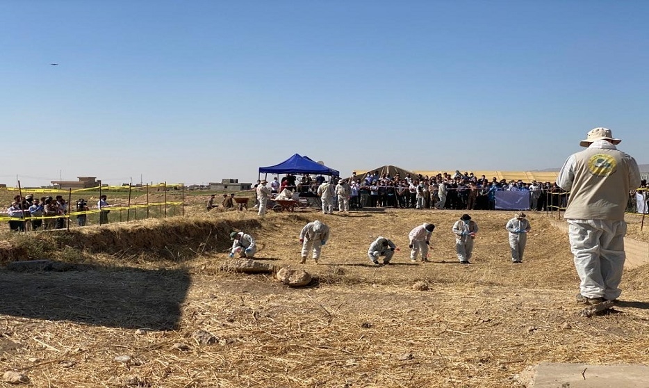 You are currently viewing Government of Iraq Resumes Exhumation Activities; Opens Two New Yazidi Mass Graves from ISIL | Investigative Team to Promote Accountability for Crimes Committed by Da’esh/ISIL (UNITAD)