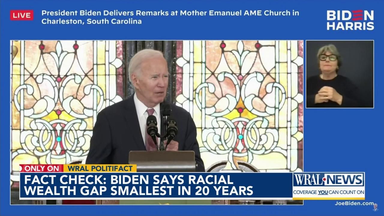 You are currently viewing Fact check: Biden claims the racial wealth gap reached a 20-year low