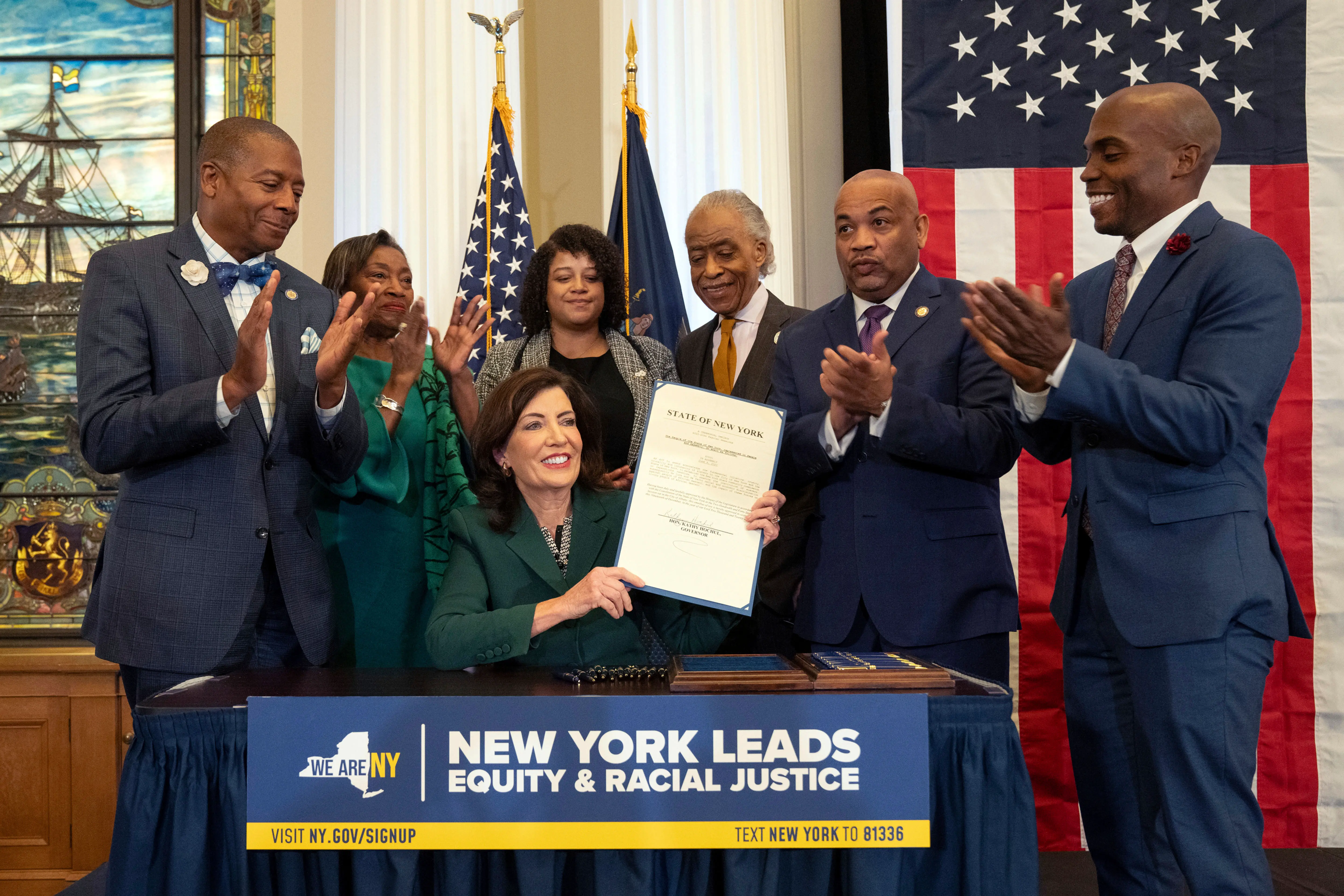 You are currently viewing GOVERNOR HOCHUL, MAJORITY LEADER STEWART-COUSINS AND SPEAKER HEASTIE ANNOUNCE APPOINTMENTS TO NEW YORK STATE’S COMMISSION TO STUDY REPARATIONS AND RACIAL JUSTICE