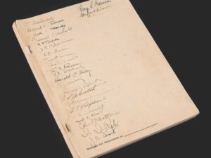Read more about the article Manhattan Project Report Signed by J. Robert Oppenheimer Sells at Auction