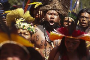 Read more about the article Indigenous groups gathering in Brazil’s capital to protest president’s land grant decisions