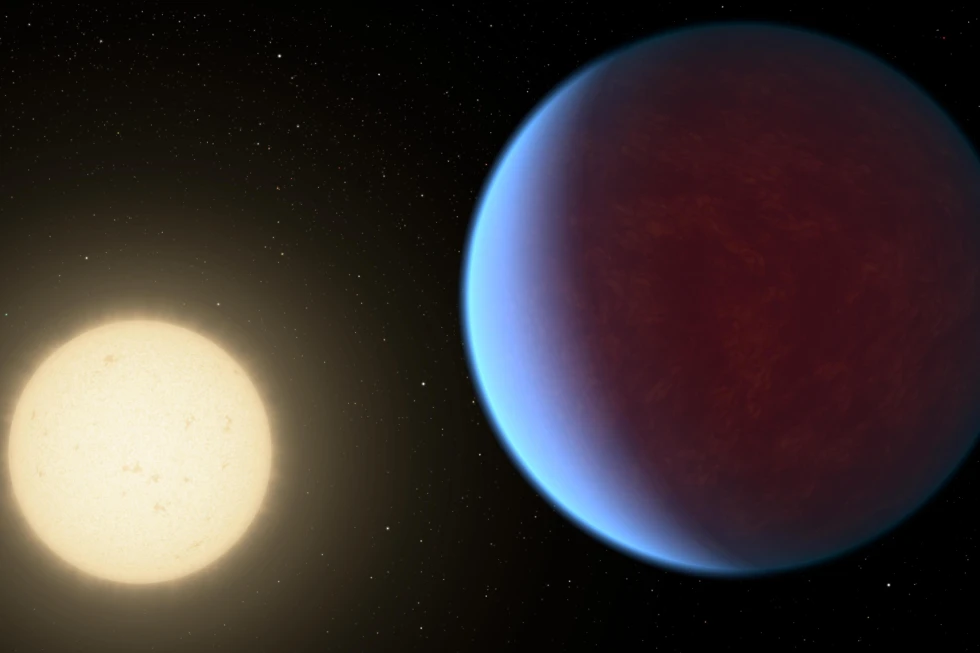 You are currently viewing A scorching, rocky planet twice Earth’s size has a thick atmosphere, scientists say