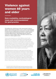 Read more about the article Violence against women 60 years and older: Data availability, methodological issues, and recommendations for good practice