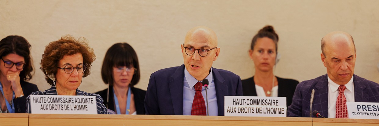 You are currently viewing “We must urgently find our way back to peace”, says High Commissioner Volker Türk as he presents his global update to the 56th session of the Human Rights Council