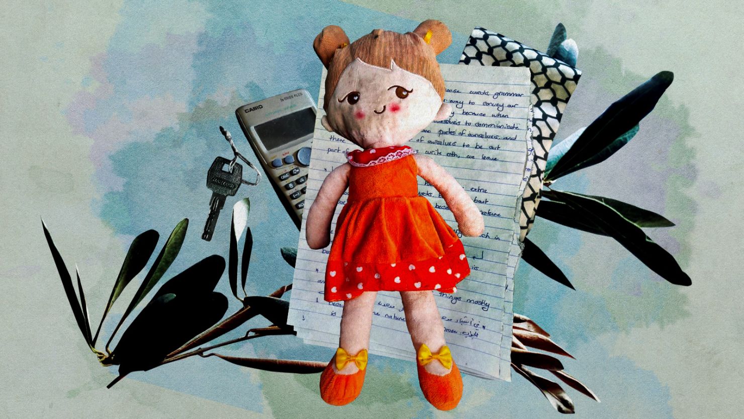 You are currently viewing ‘Every moment we live must be documented’: A doll, letters and keys help displaced Gazans hold onto their identity