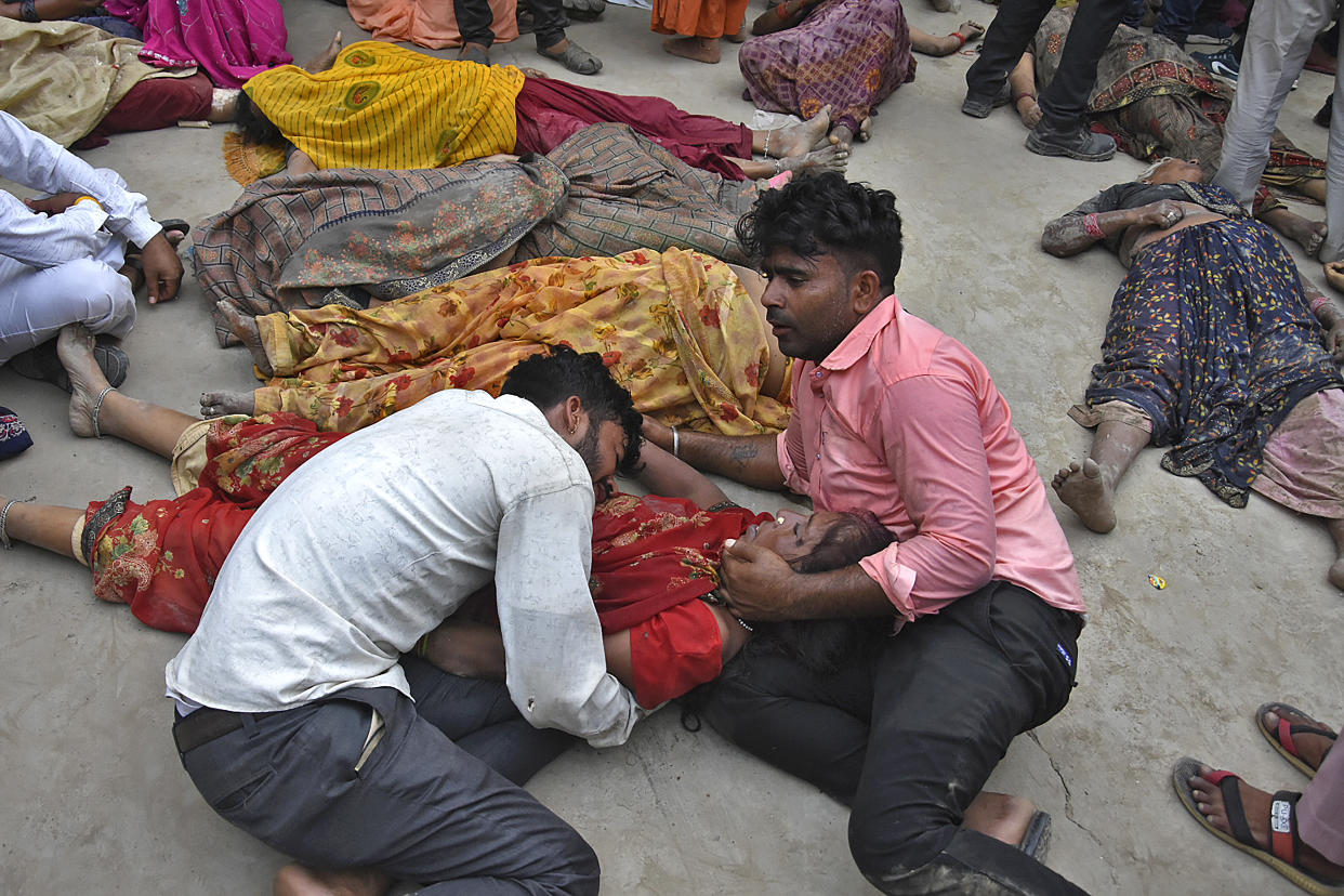 You are currently viewing A stampede at a religious event in India has killed at least 105 people, many women and children