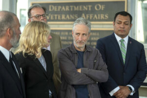 Read more about the article Jon Stewart pushes VA to cover troops sickened by uranium after 9/11. Again, they are told to wait