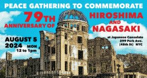 Read more about the article Peace Gathering to Commemorate the 79th Anniversary of Hiroshima & Nagasaki