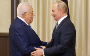 Read more about the article Visiting Moscow, Abbas tells Putin he’s ‘one of the dearest friends’ of Palestinians