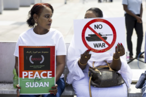 Read more about the article Sudan army absent as 1st day of peace talks conclude in Switzerland