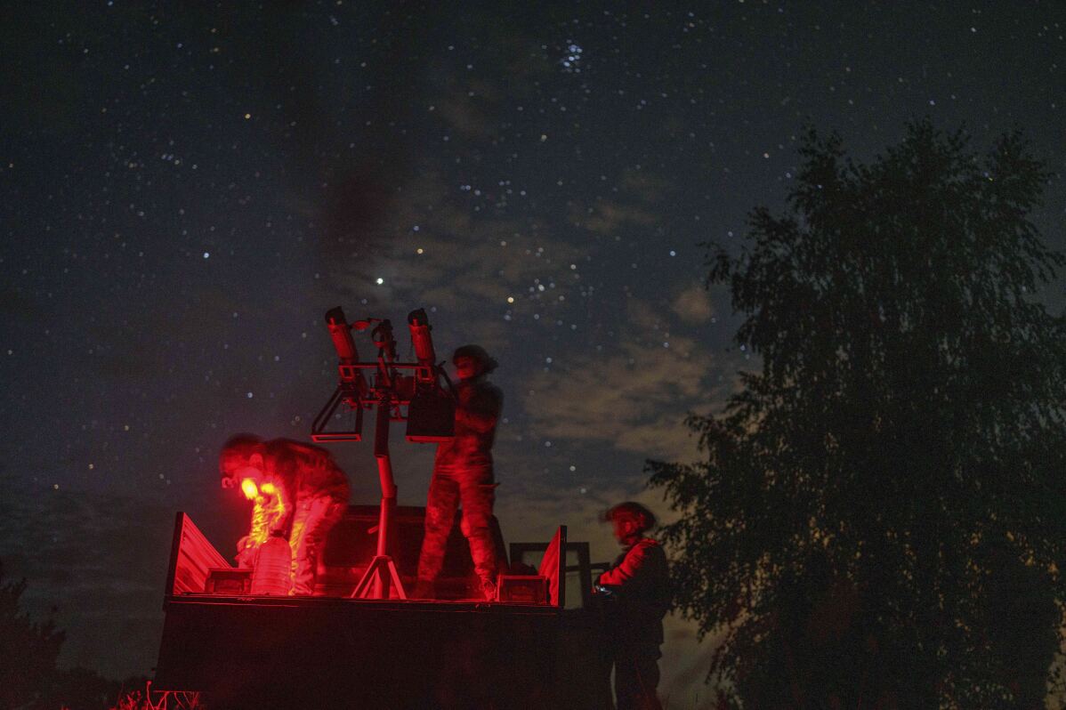 You are currently viewing With men at the front lines, women watch over Ukraine’s night sky for Russian drones