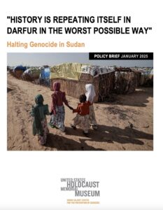 Read more about the article “HISTORY IS REPEATING ITSELF IN DARFUR IN THE WORST POSSIBLE WAY”