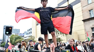 Read more about the article Indigenous rights activists protest on Australia Day