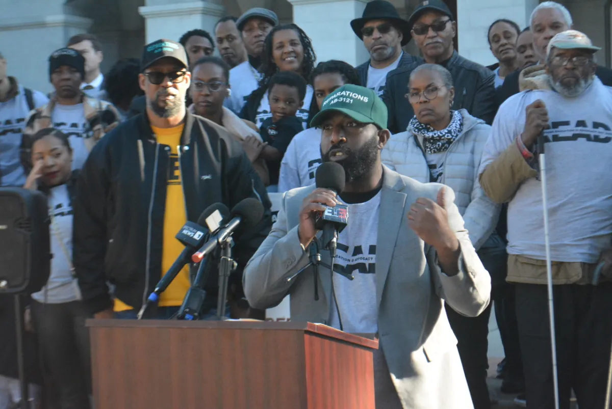 You are currently viewing “We Mean Business”: Reparations Supporters Return to State Capitol for Day of Advocacy