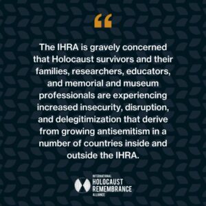 Read more about the article We have issued a statement in support of Holocaust remembrance institutions, organizations, and professionals around the world: