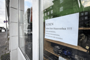 Read more about the article ‘Jews are banned from entering here!’ sign in German shop window spurs international backlash