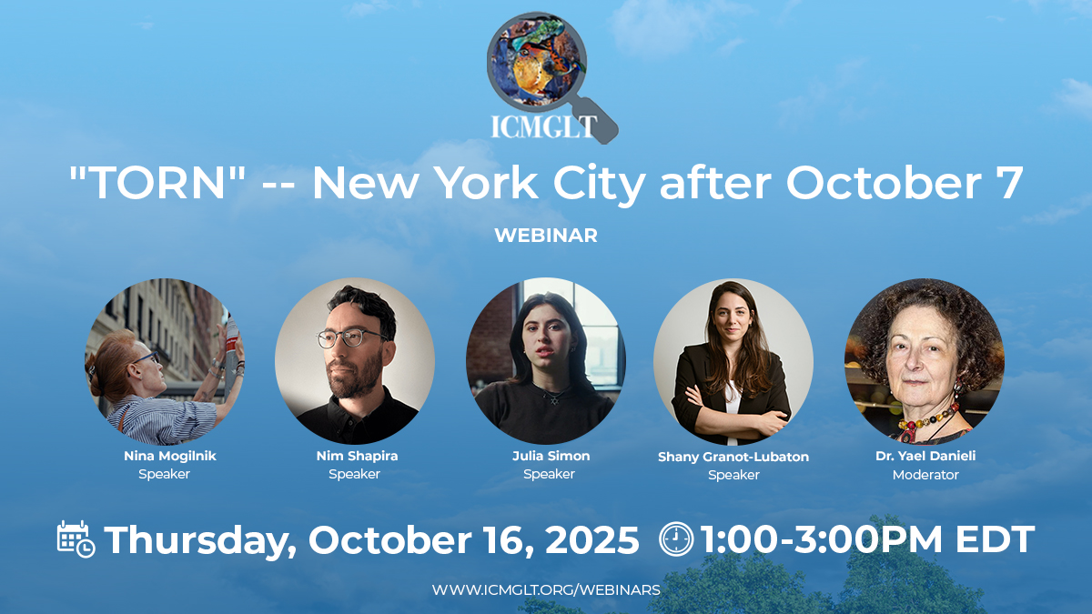 You are currently viewing “TORN” — New York City after October 7 (Webinar)
