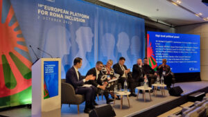 Read more about the article A remarkable speech today by Mr. Petre-Florin Manole, Romania’s Minister of Labor, at the launch of the European Roma Platform in Brussels. He asked: